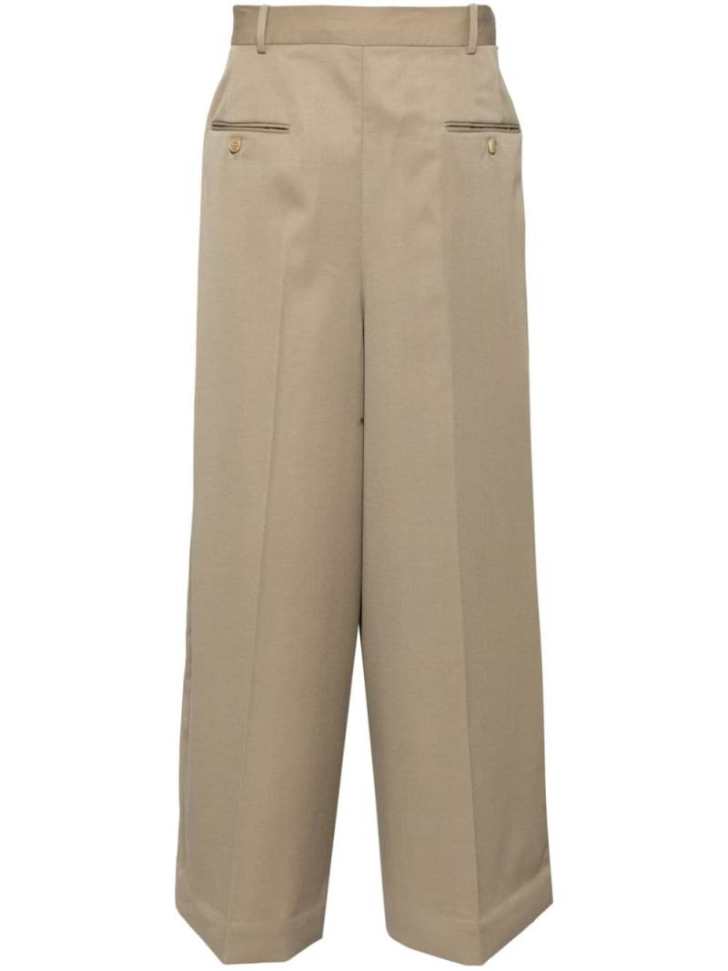 Hed Mayner wide-leg wool trousers - Neutrals von Hed Mayner