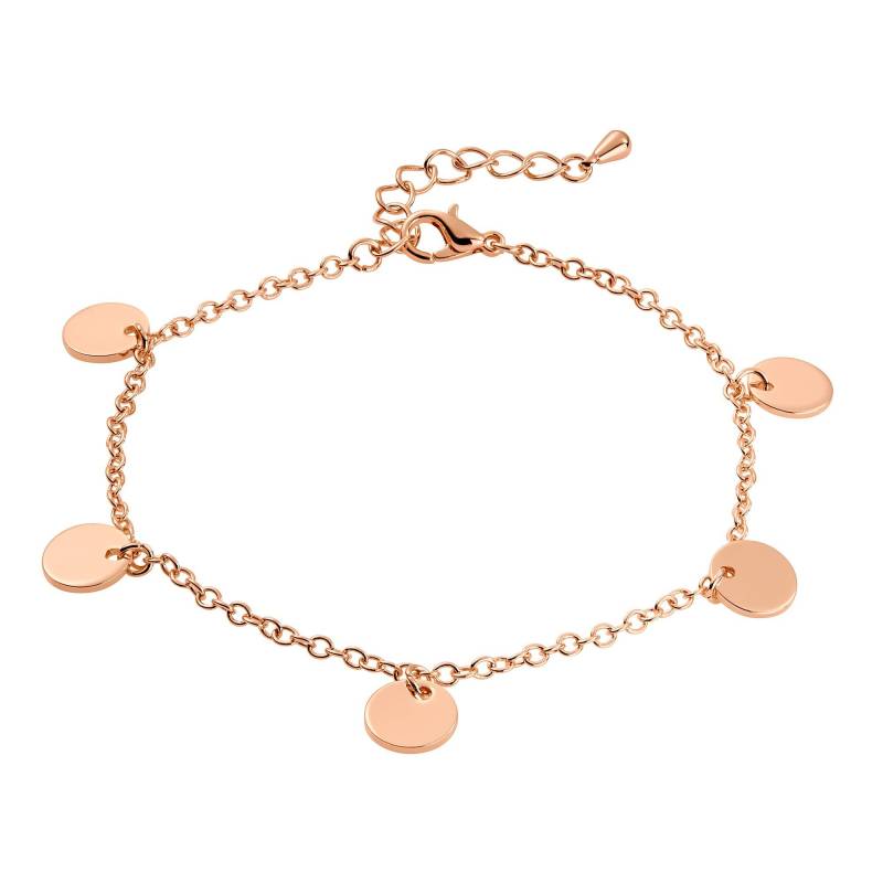 Armband Mit Kreiselementen Poliert Damen Roségold ONE SIZE von Heideman