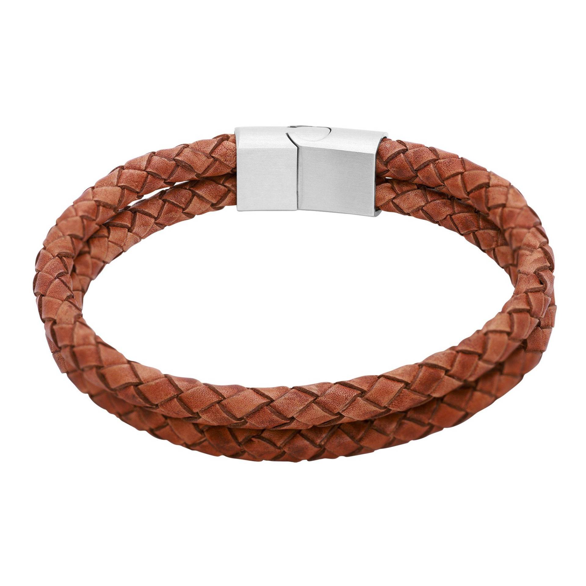 Lederarmband Hanno Damen Cognac 17cm von Heideman