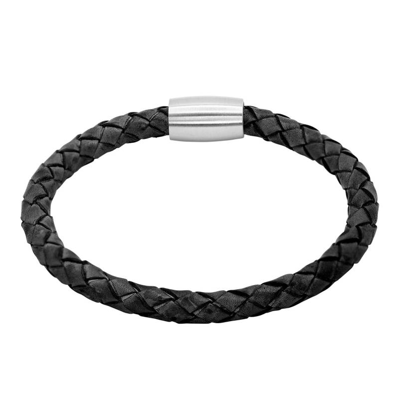 Lederarmband Jaron Damen Schwarz 21cm von Heideman