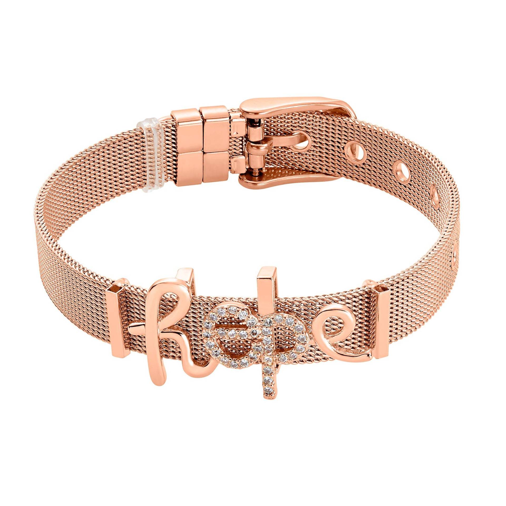 Mesh Armband Hope Poliert Damen Roségold ONE SIZE von Heideman