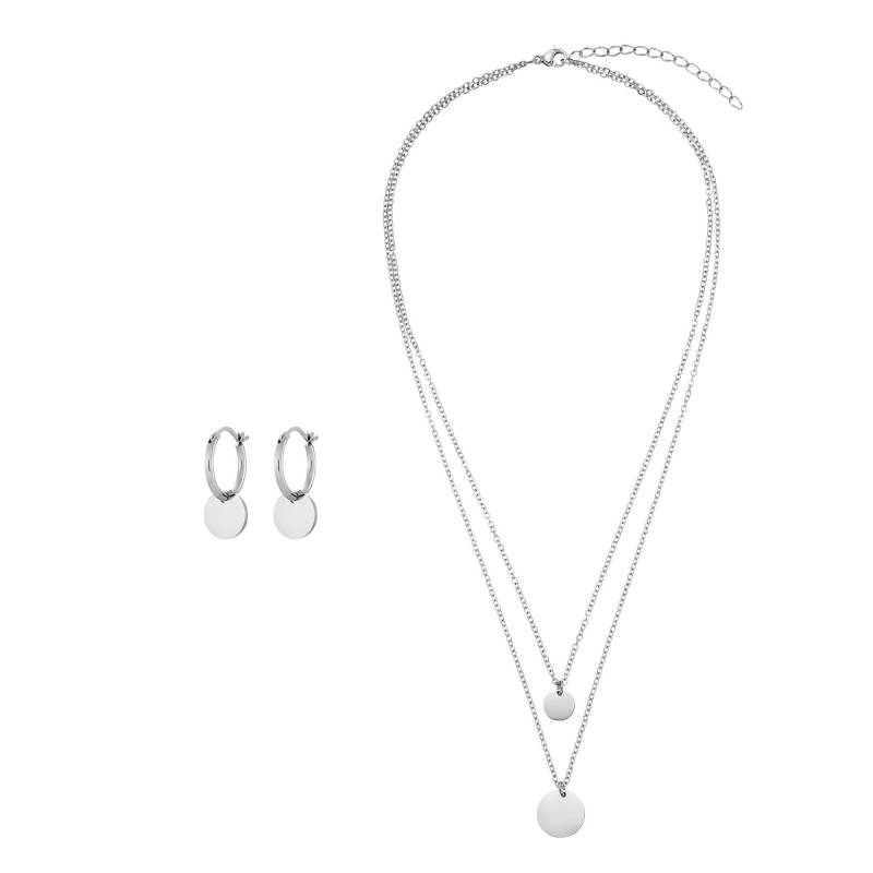 Set Circuli Silberfarben Damen Silber ONE SIZE von Heideman