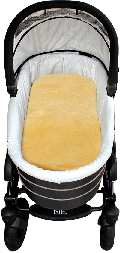 Heitmann Felle Babylammfell »Einlage - echtes Lammfell«, ideal für Soft-Tragtaschen, Kinderwagen, Buggy, Kinderbett, waschbar von Heitmann Felle