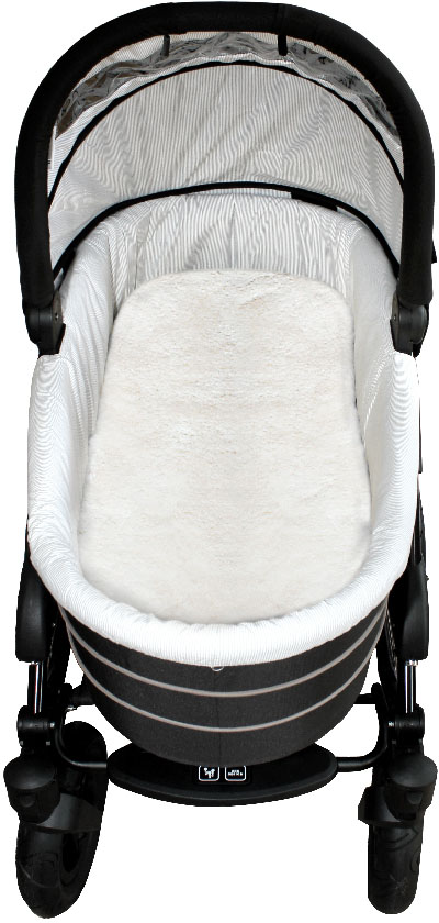 Heitmann Felle Babylammfell »Einlage - echtes Lammfell«, ideal für Soft-Tragtaschen, Kinderwagen, Buggy, Kinderbett, waschbar von Heitmann Felle