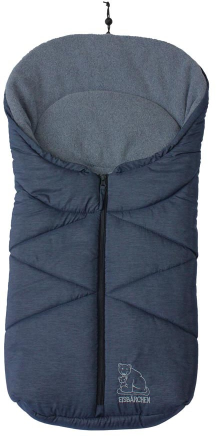 Heitmann Felle Fusssack »Eisbärchen - Kleiner Winterfusssack Fleece«, mit Fleecefutter, für Baby-Tragschalen, Kinderwagen u.v.m von Heitmann Felle