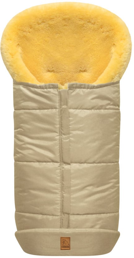 Heitmann Felle Fusssack »Eisbärchen - Lammfell Winterfusssack - Premium Qualität«, mit echtem Lammfell, für Kinderwagen & Buggy, 6 Gurtschlitze, waschbar von Heitmann Felle