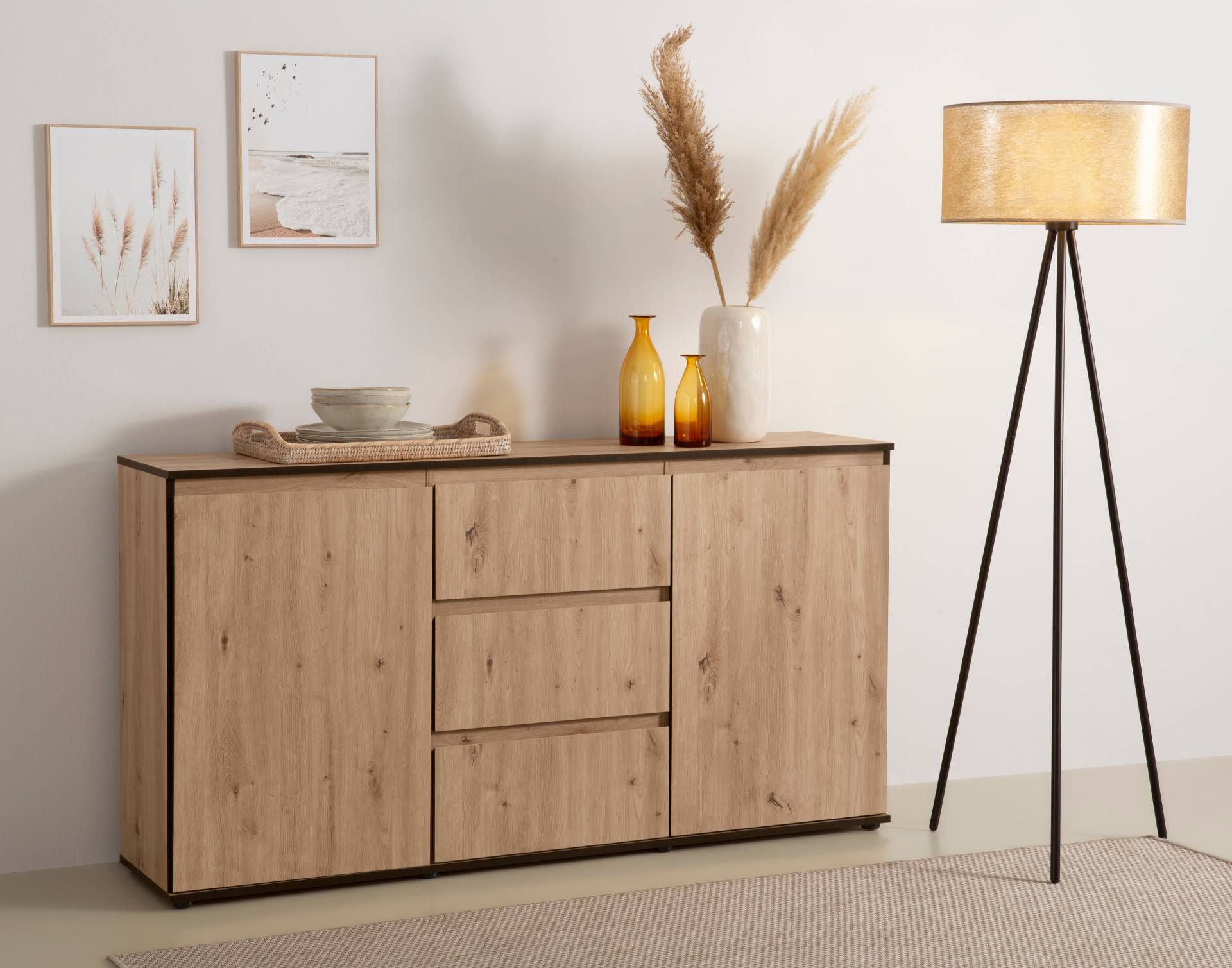 HELA Sideboard »Ariana«, mit angeschrägten Griffmulden, Breite 160 cm von Hela