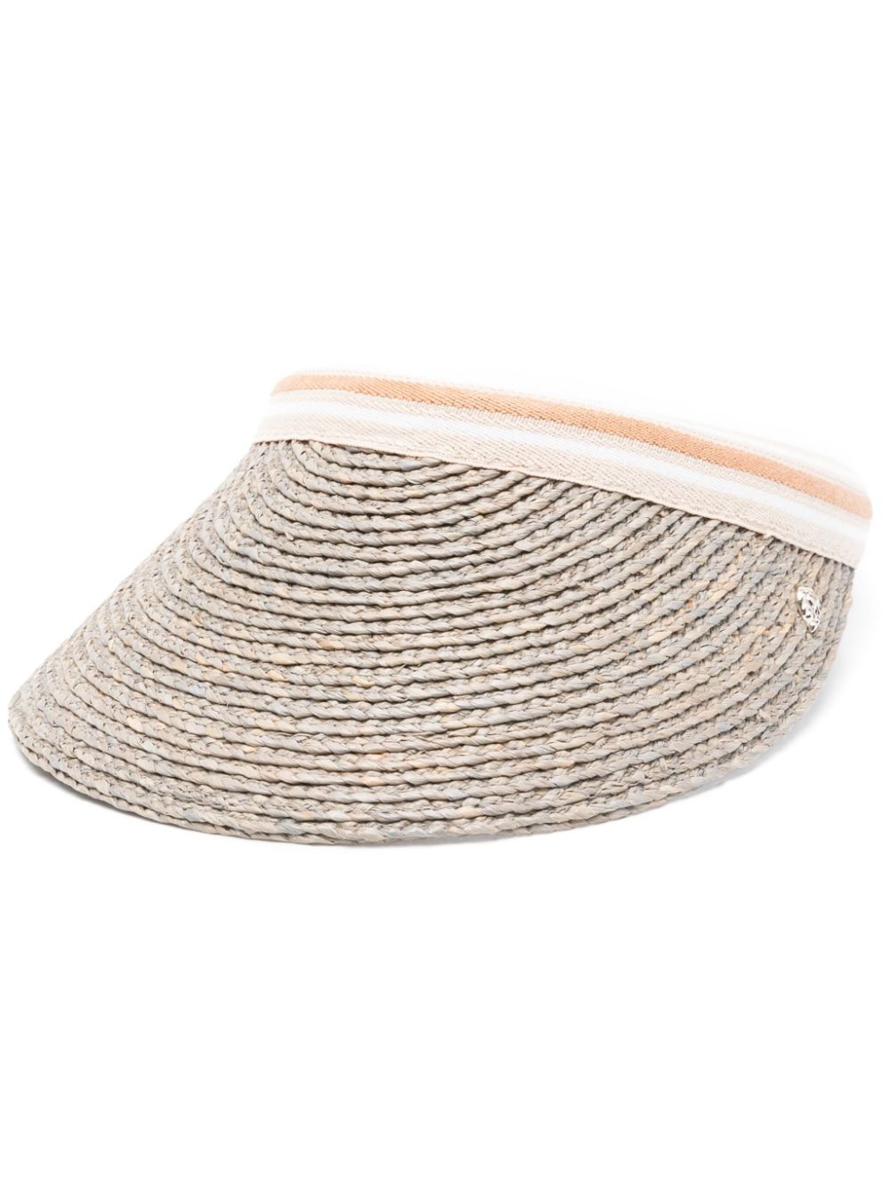 Helen Kaminski Bianca interwoven visor hat - Grey von Helen Kaminski