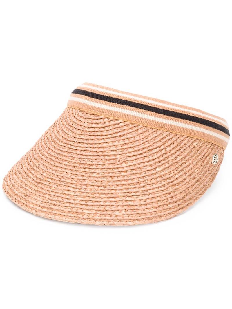 Helen Kaminski braid visor hat - Neutrals von Helen Kaminski