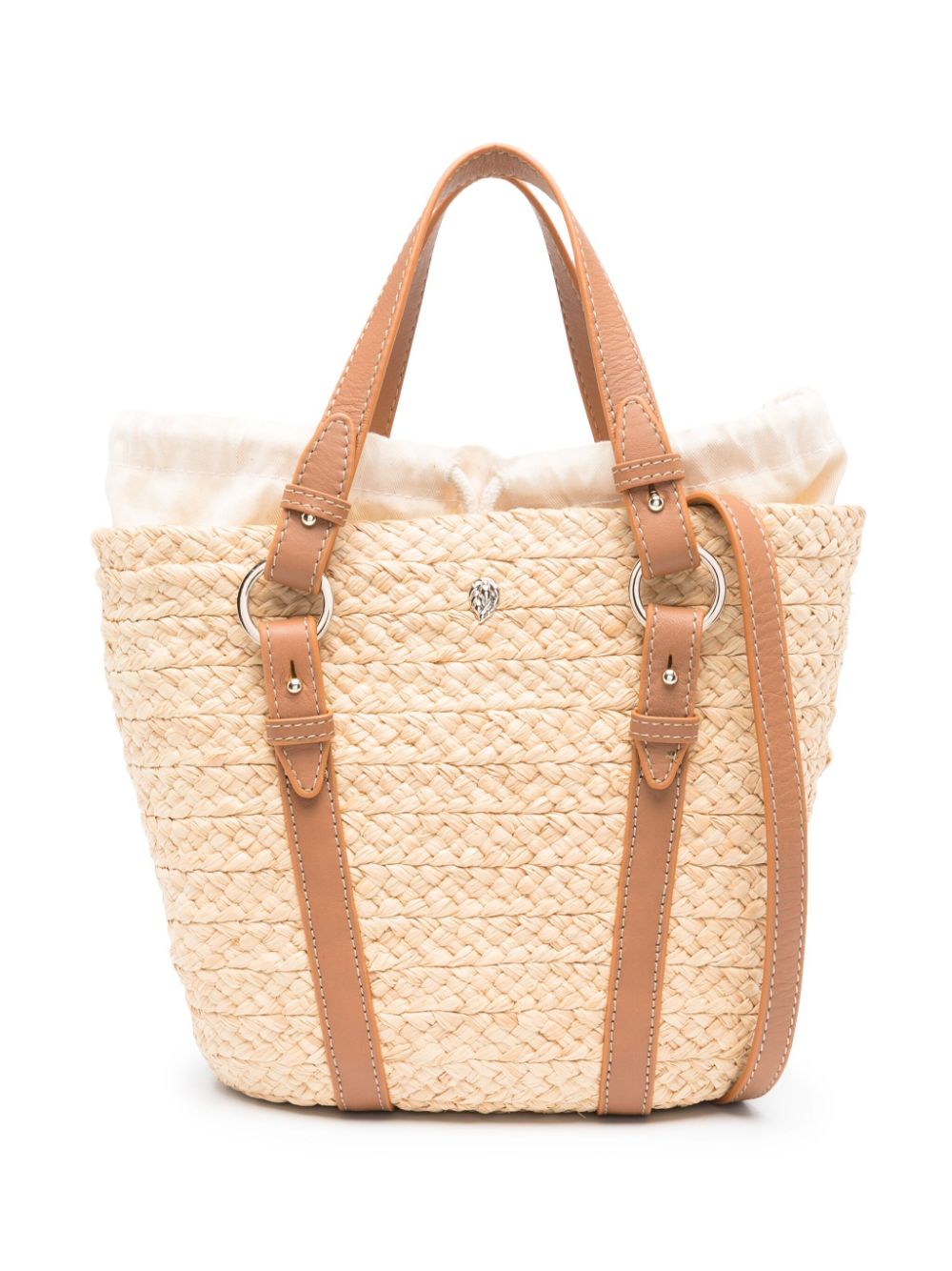 Helen Kaminski small Pinimil Bridle raffia tote bag - Neutrals von Helen Kaminski