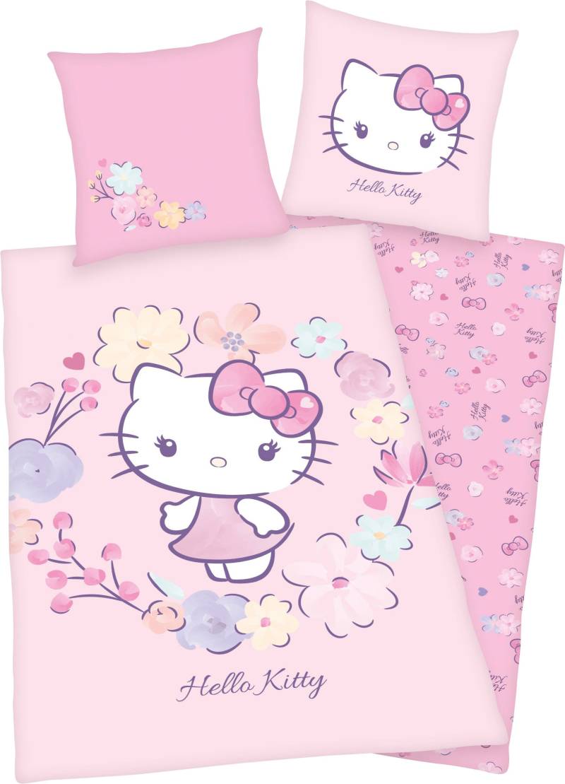 Hello Kitty Kinderbettwäsche »Hello Kitty«, mit niedlichem Hello Kitty Motiv von Hello Kitty