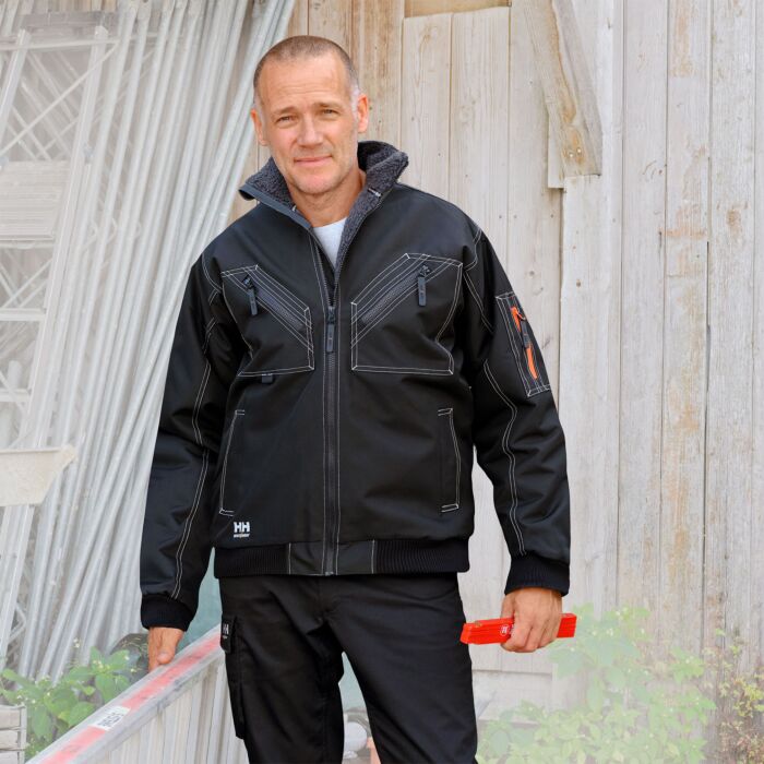 Helly Hansen Pilotenjacke Bergholm, schwarz von Helly Hansen Workwear