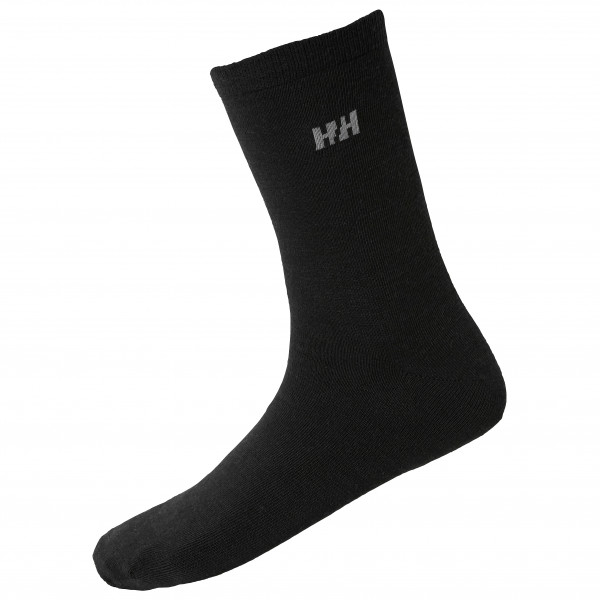 Helly Hansen - Everyday Wool Sock 2-Pack - Multifunktionssocken Gr 36-38 schwarz von Helly Hansen