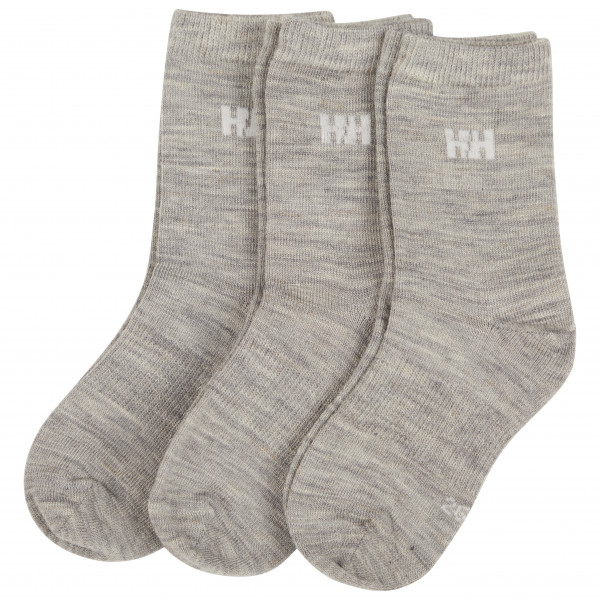 Helly Hansen - Kid's Wool Sock Basic 3-Pack - Multifunktionssocken Gr 26-28;29-31 grau von Helly Hansen