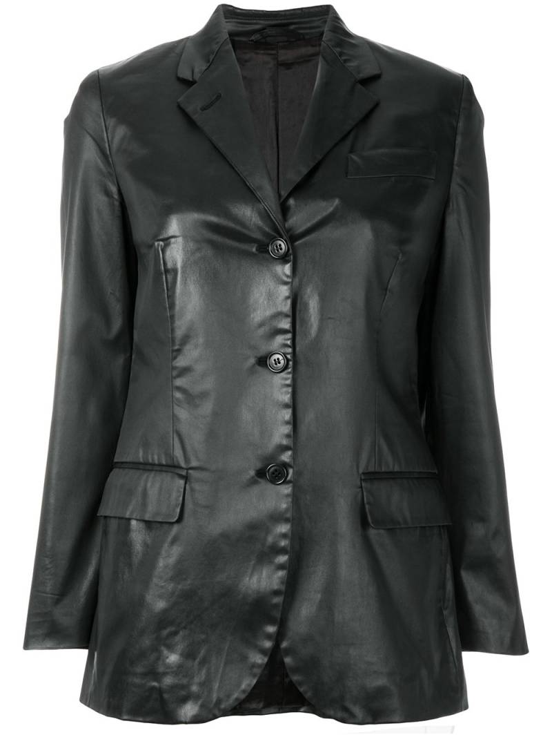 Helmut Lang Pre-Owned notched lapel buttoned jacket - Black von Helmut Lang Pre-Owned