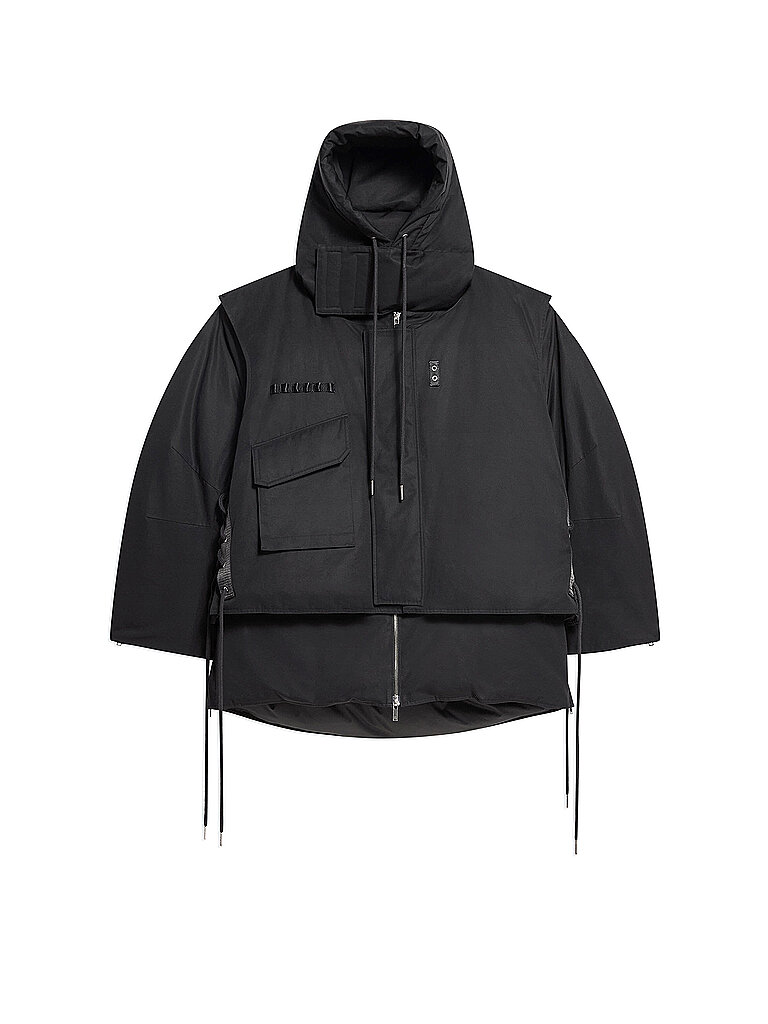 HELMUT LANG Daunenparka ARCTIC LAYERED JACKET schwarz | L von Helmut Lang