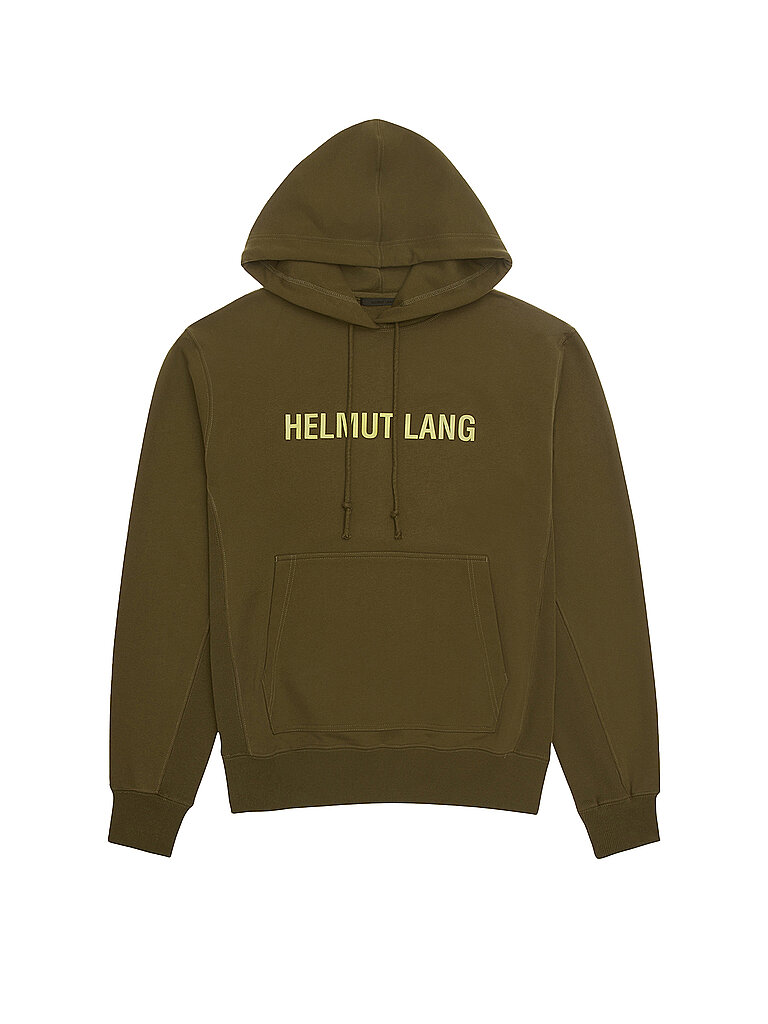 HELMUT LANG Kapuzensweater - Hoodie olive | L von Helmut Lang