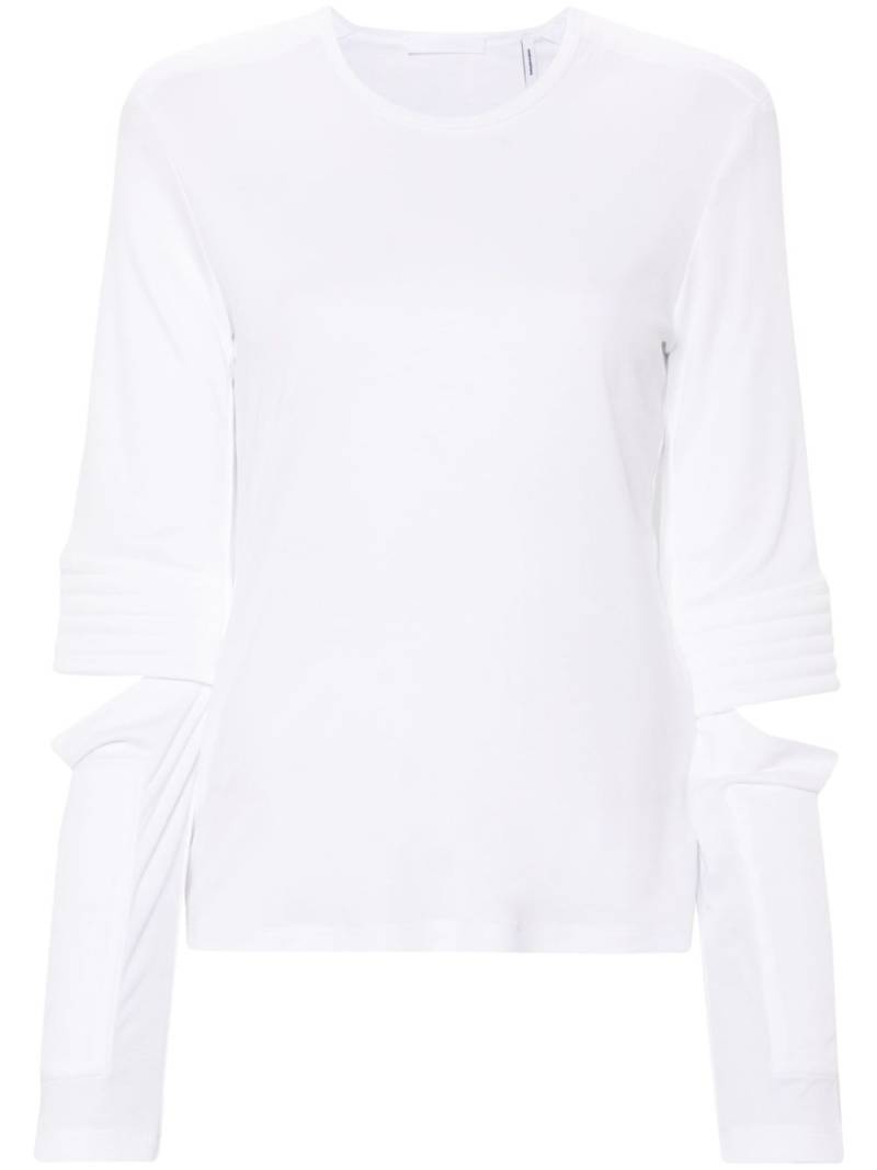 Helmut Lang Astro cut-out T-shirt - White von Helmut Lang