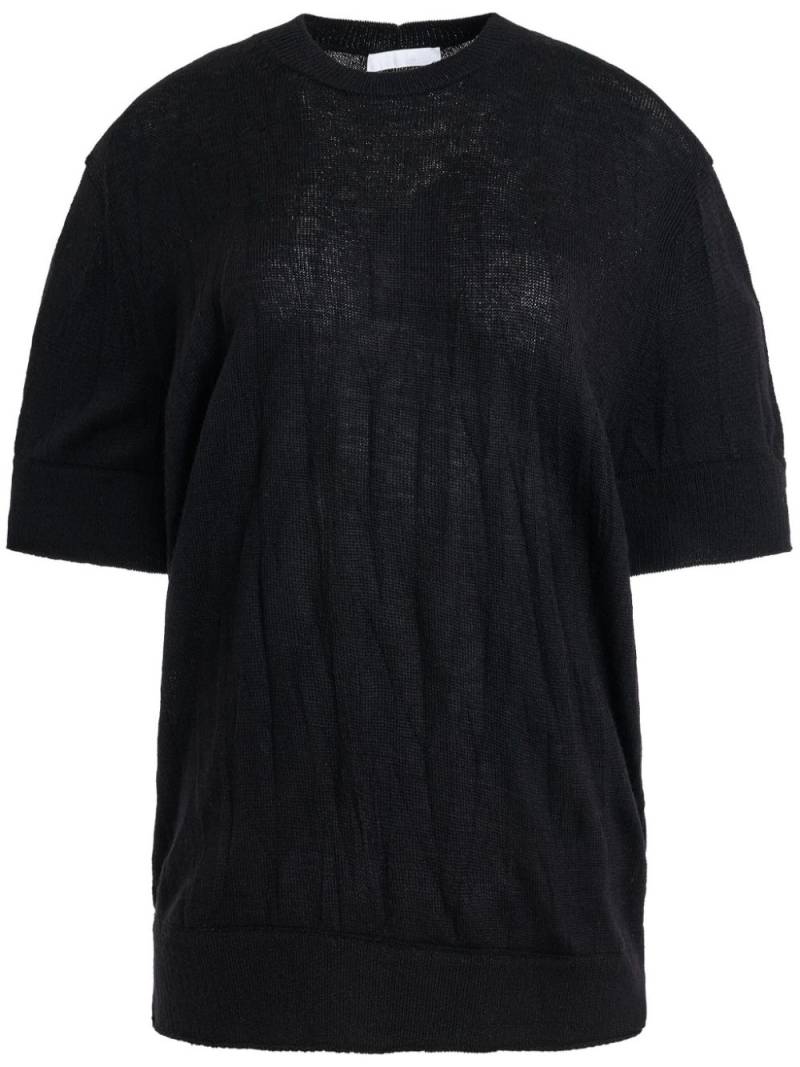 Helmut Lang Crushed T-shirt - Black von Helmut Lang