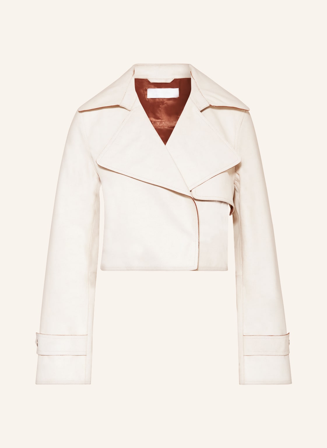 Helmut Lang Lederjacke weiss von Helmut Lang