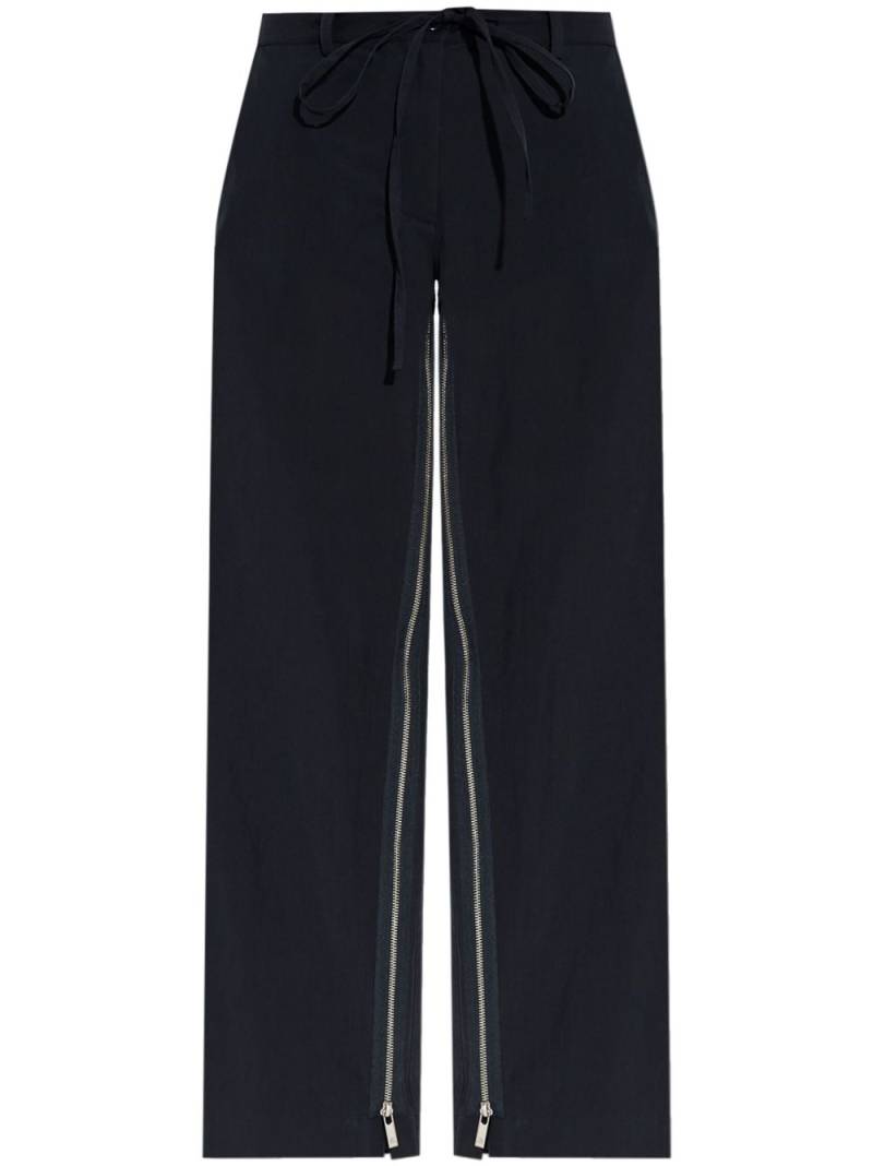 Helmut Lang Zippered Leg Trousers - Blue von Helmut Lang