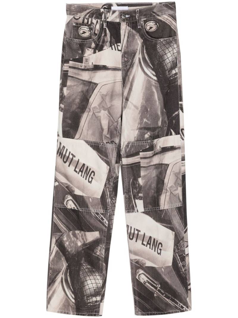 Helmut Lang all-over photographic-print jeans - Black von Helmut Lang