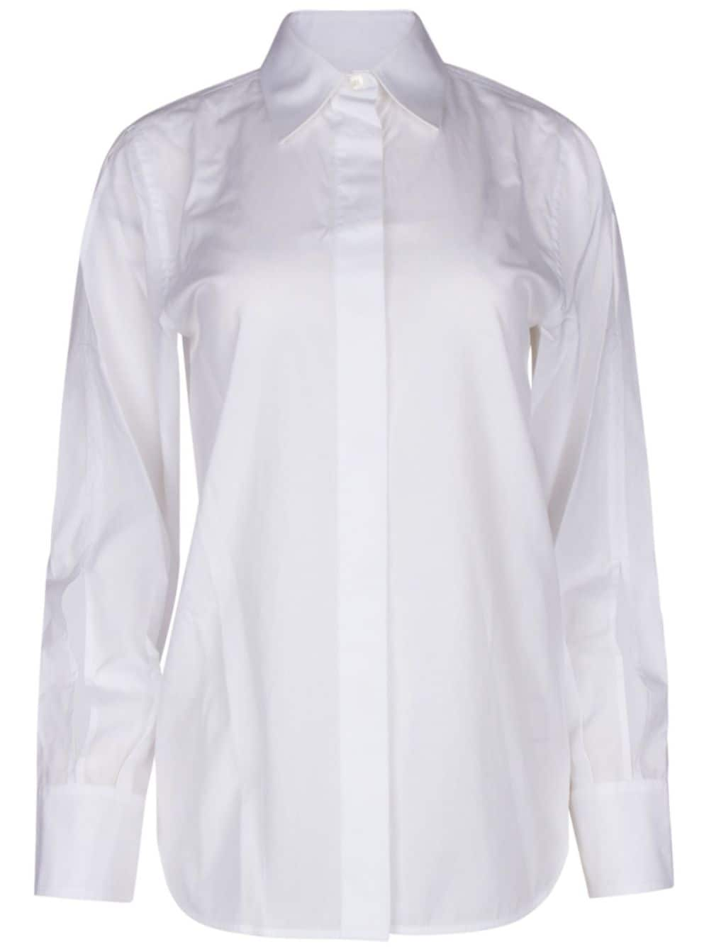 Helmut Lang back cut-out detail shirt - White von Helmut Lang