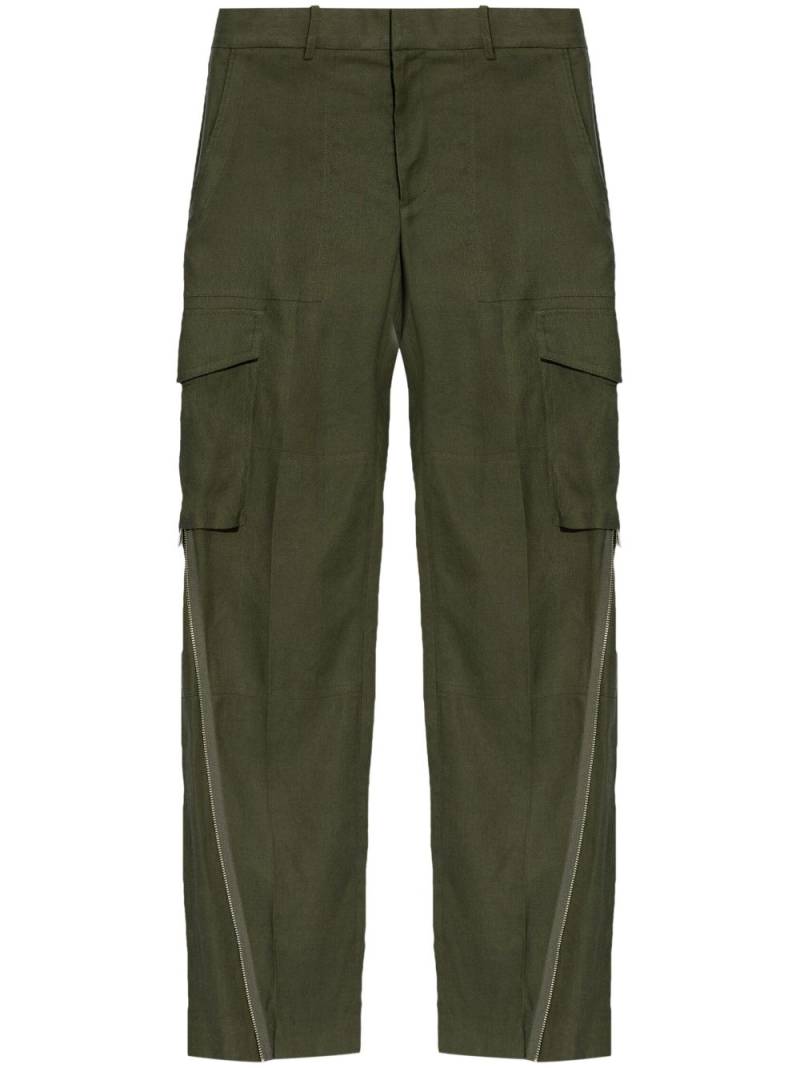 Helmut Lang cargo carpenter trousers - Green von Helmut Lang