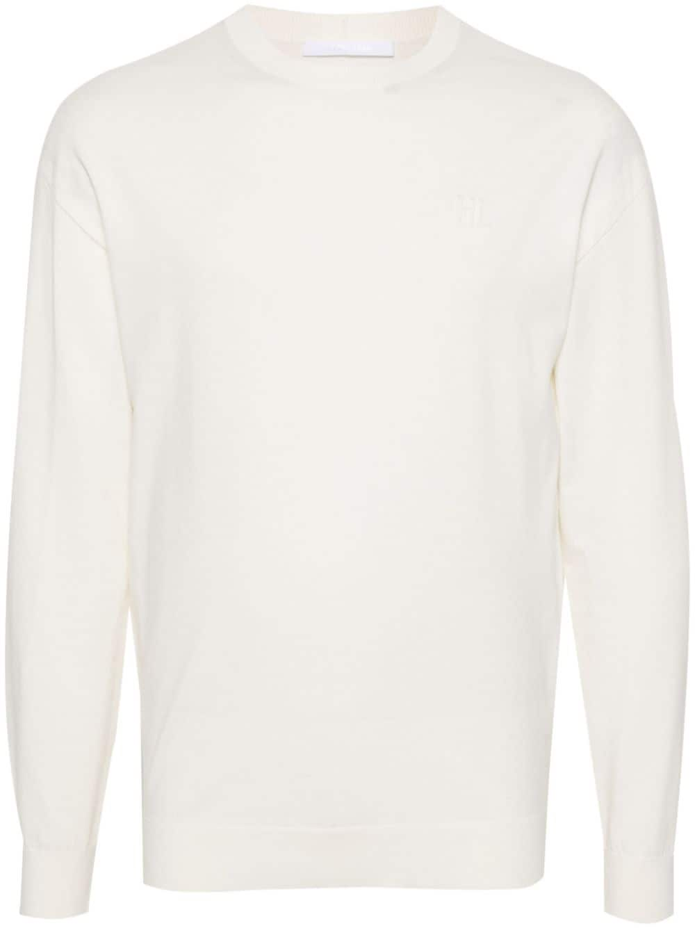 Helmut Lang contrasting-seam jumper - White von Helmut Lang