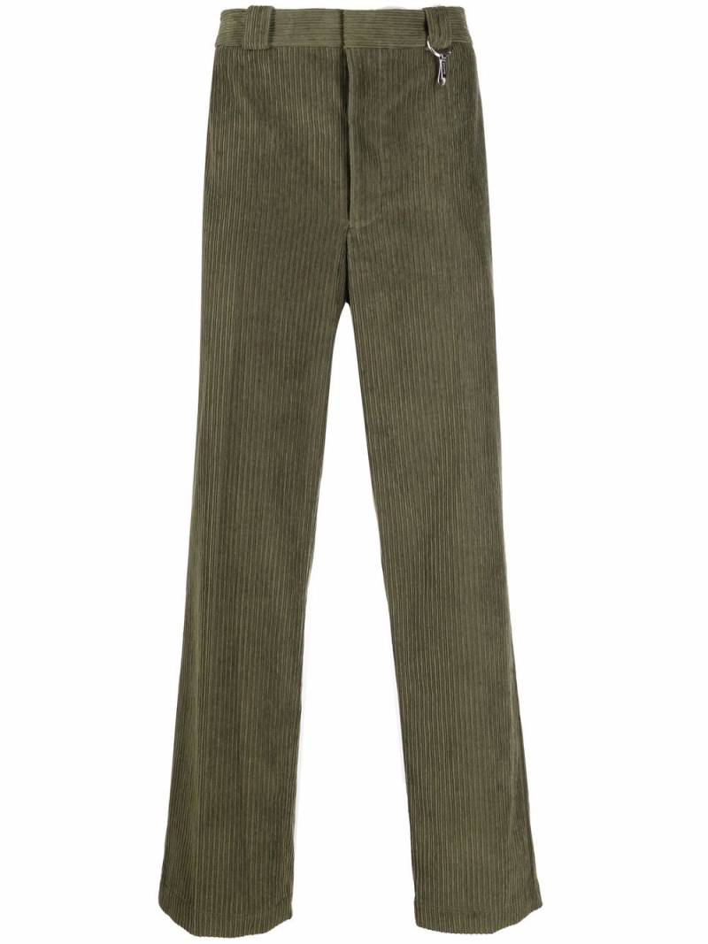 Helmut Lang corduroy straight-leg trousers - Green von Helmut Lang