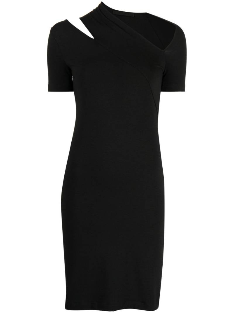 Helmut Lang cut-out detailing cotton-blend dress - Black von Helmut Lang