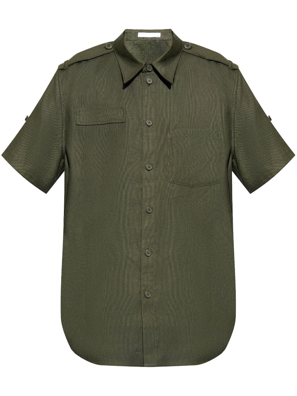 Helmut Lang epaulette-detail multi-pocket shirt - Green von Helmut Lang