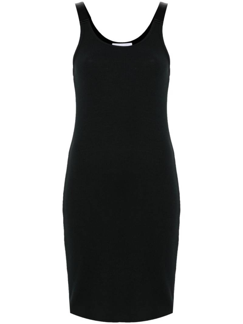 Helmut Lang fine-ribbed mini dress - Black von Helmut Lang