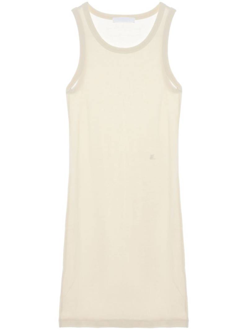 Helmut Lang fine-ribbed tank minidress - Neutrals von Helmut Lang