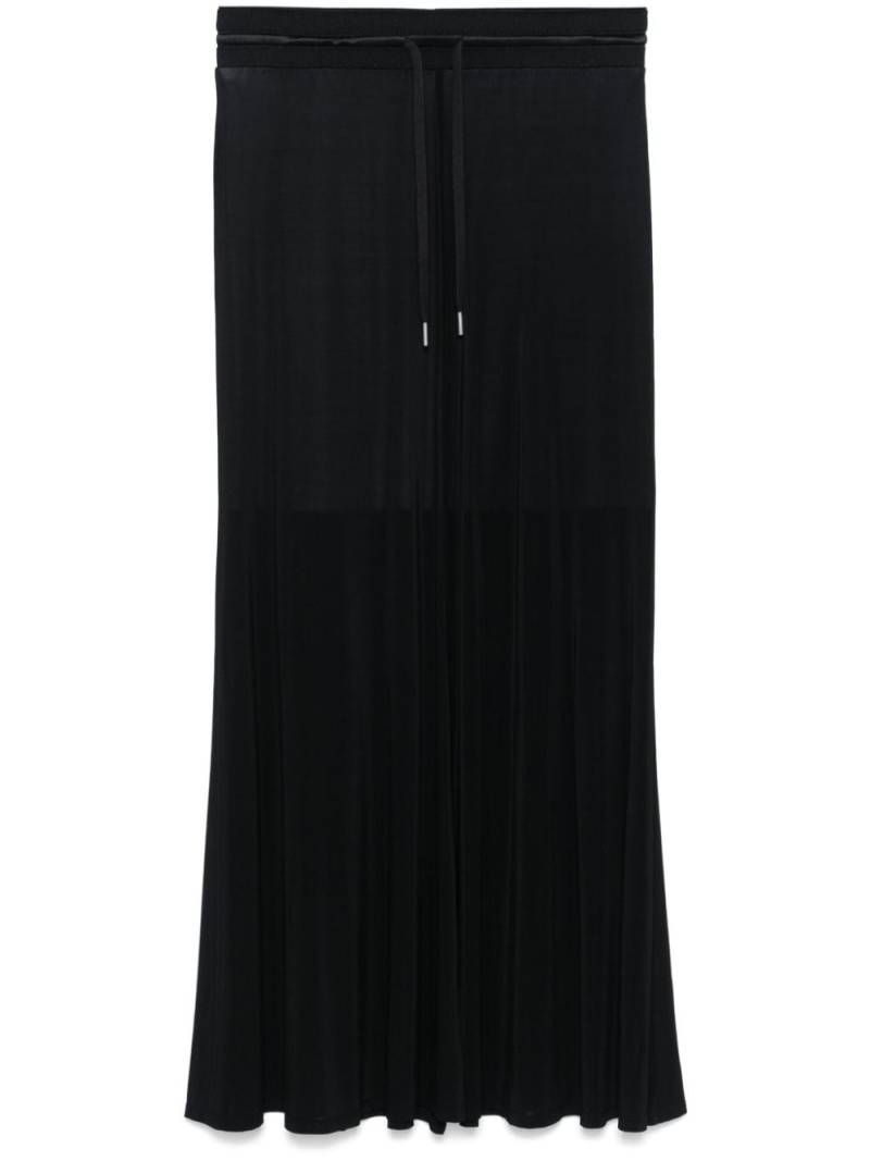 Helmut Lang flared midi skirt - Black von Helmut Lang