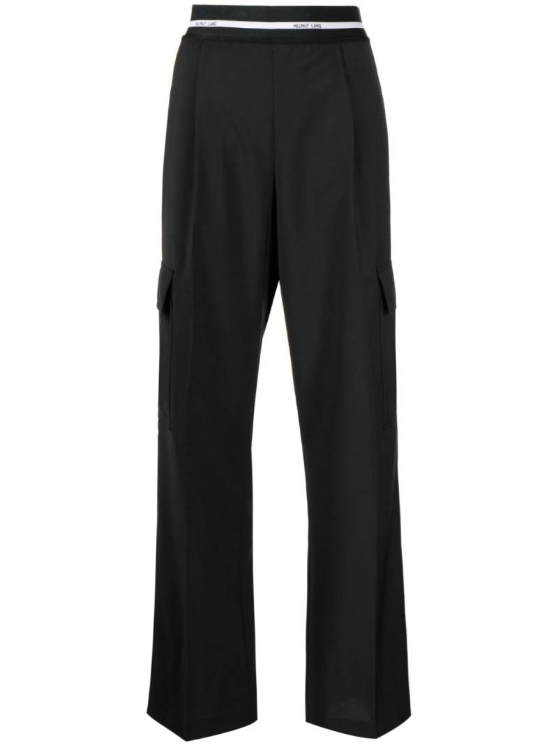 Helmut Lang high-waisted cargo trousers - Black von Helmut Lang