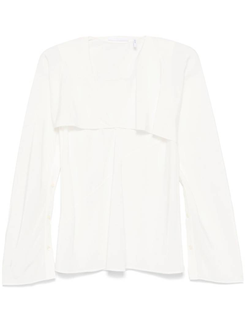 Helmut Lang layered-design blouse - White von Helmut Lang