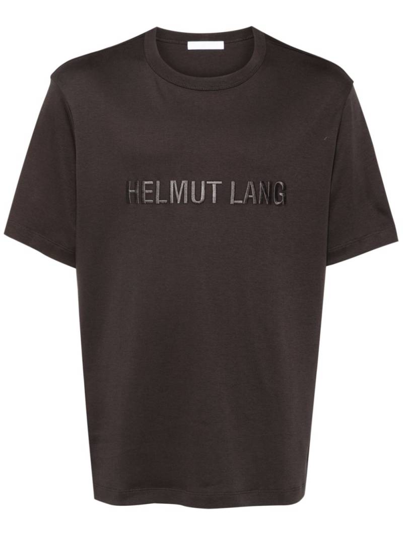 Helmut Lang logo-embroidered T-shirt - Brown von Helmut Lang