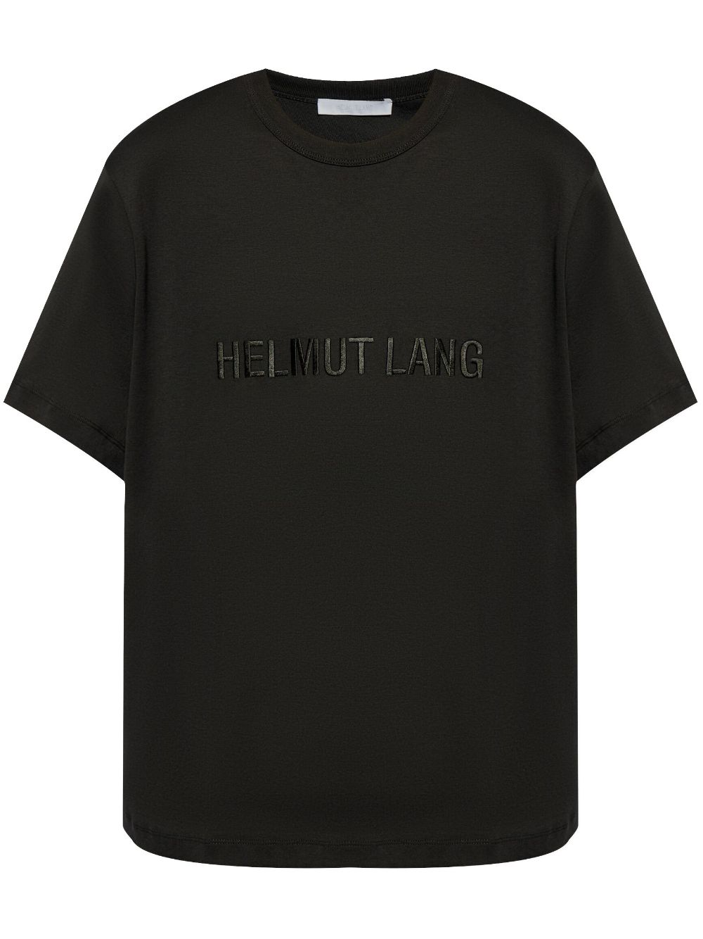 Helmut Lang logo embroidered cotton T-shirt - Black von Helmut Lang