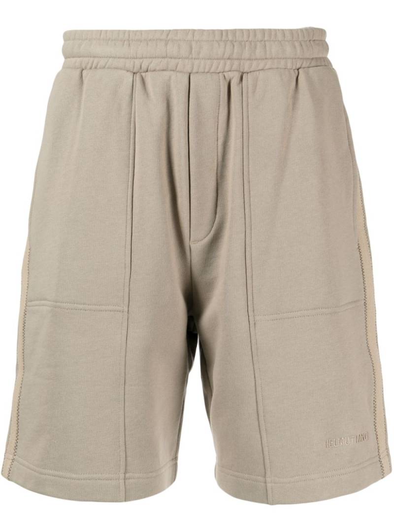 Helmut Lang logo-embroidered tape track shorts - Brown von Helmut Lang