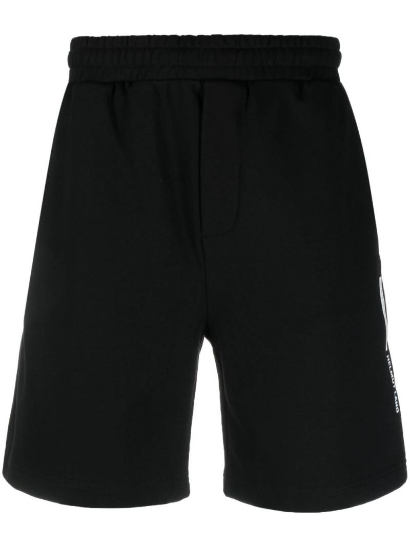 Helmut Lang logo-print cotton track shorts - Black von Helmut Lang