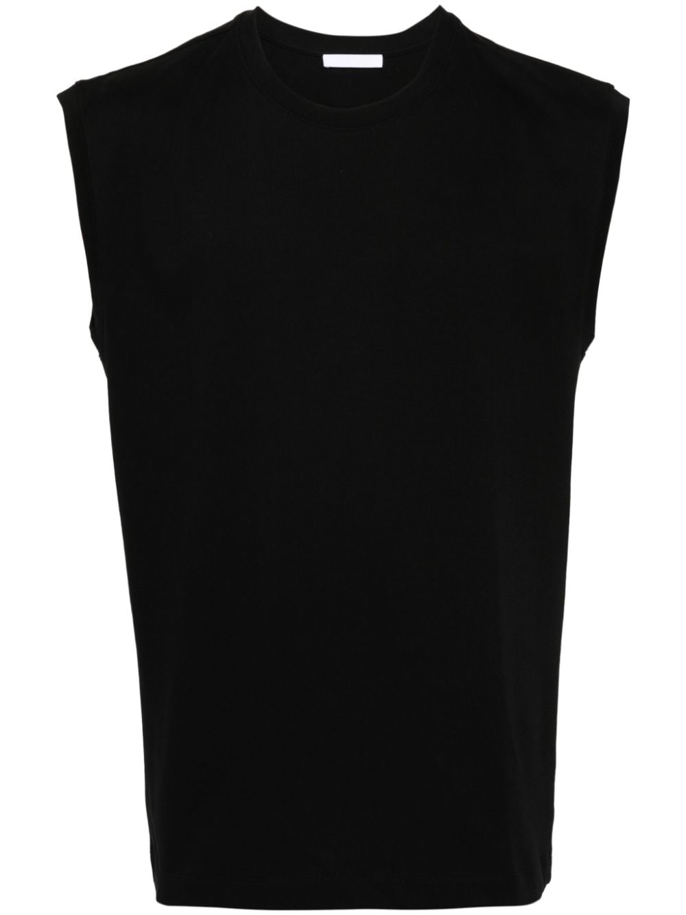 Helmut Lang logo-print sleeveless T-shirt - Black von Helmut Lang