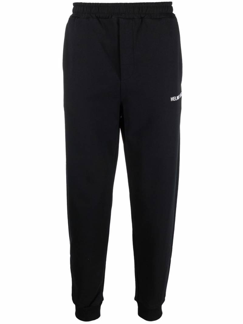 Helmut Lang logo-print tapered track pants - Black von Helmut Lang