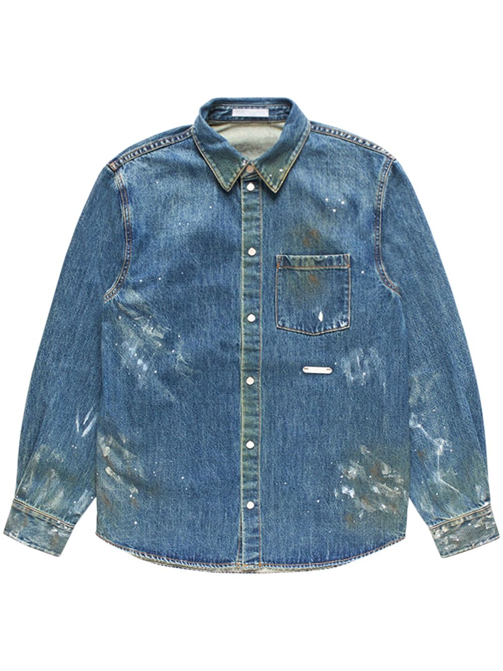 Helmut Lang painted denim shirt - Blue von Helmut Lang