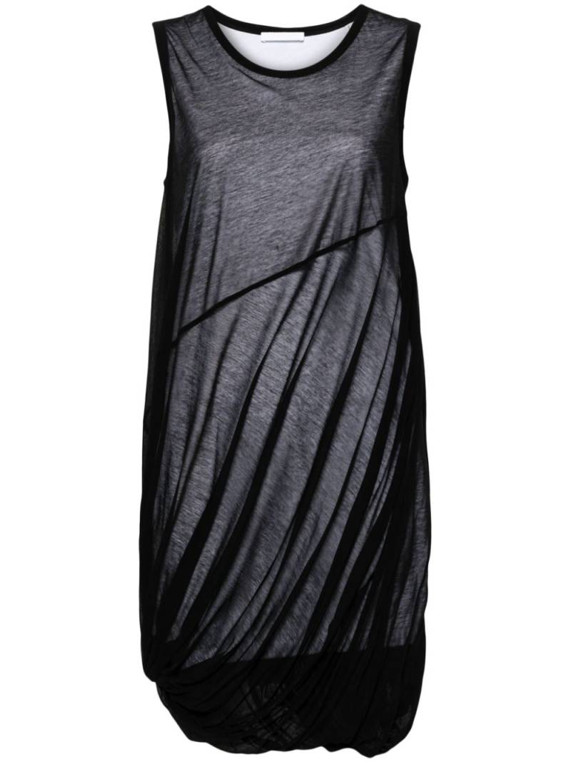 Helmut Lang Bubble sheer-overlay dress - Black von Helmut Lang