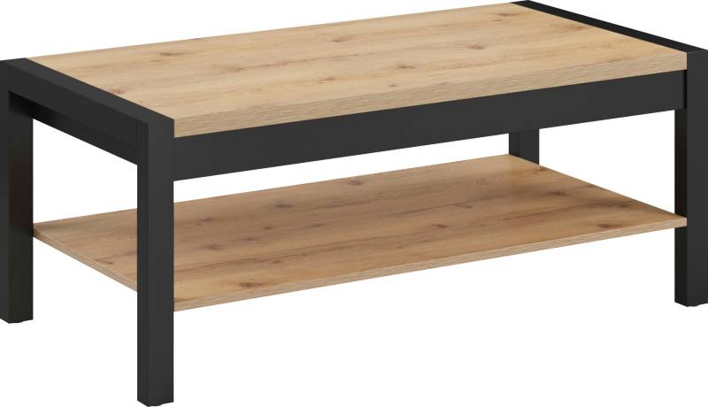 Home affaire Couchtisch »Aktiv«, (B/T/H): 120/60/48 cm, Mit einem Ablageboden von home affaire