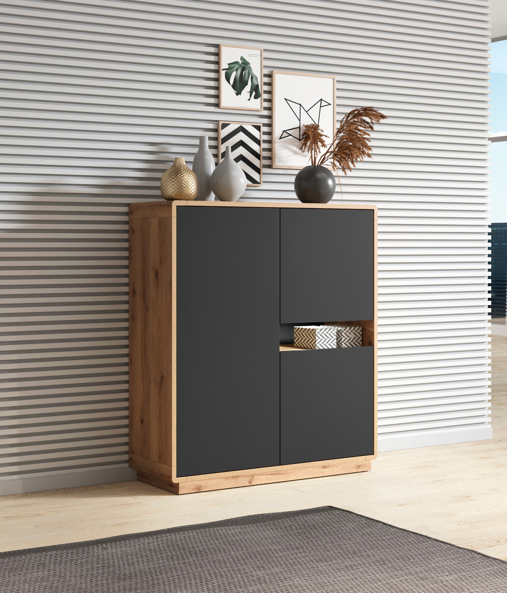 INOSIGN Highboard »ASTON«, Breite 121 cm. von INOSIGN