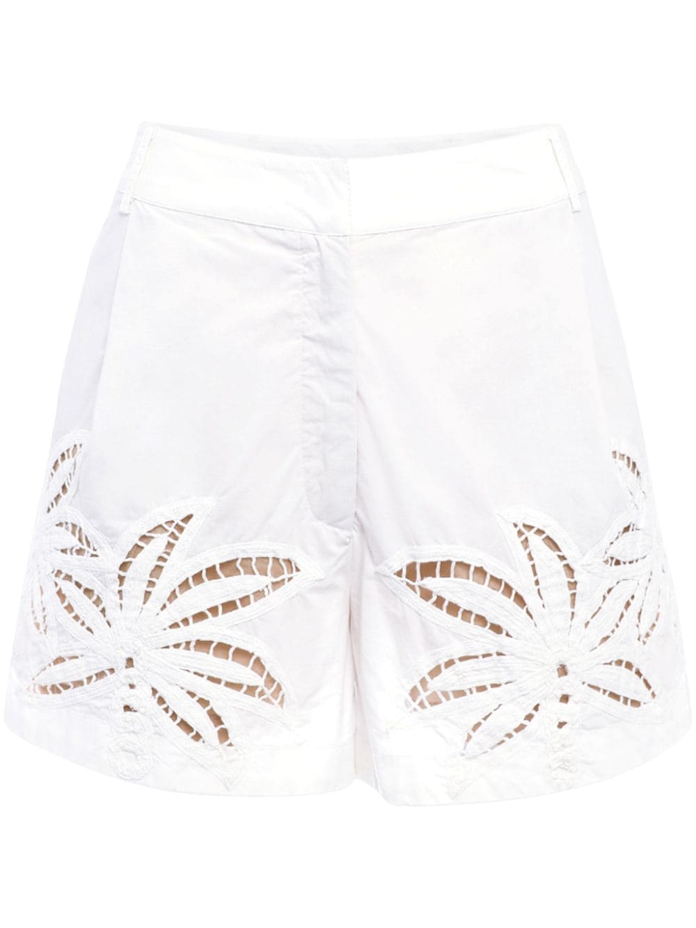 Hemant And Nandita Lani cotton mini shorts - White von Hemant And Nandita