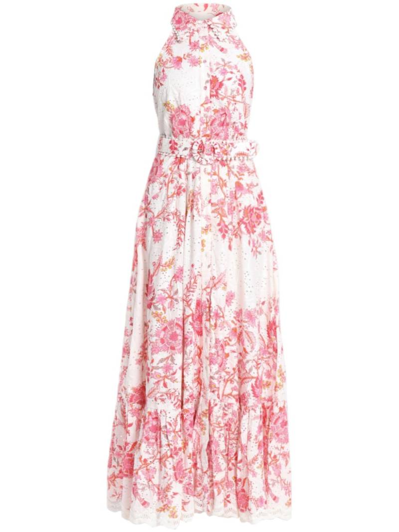 Hemant And Nandita floral maxi dress - White von Hemant And Nandita