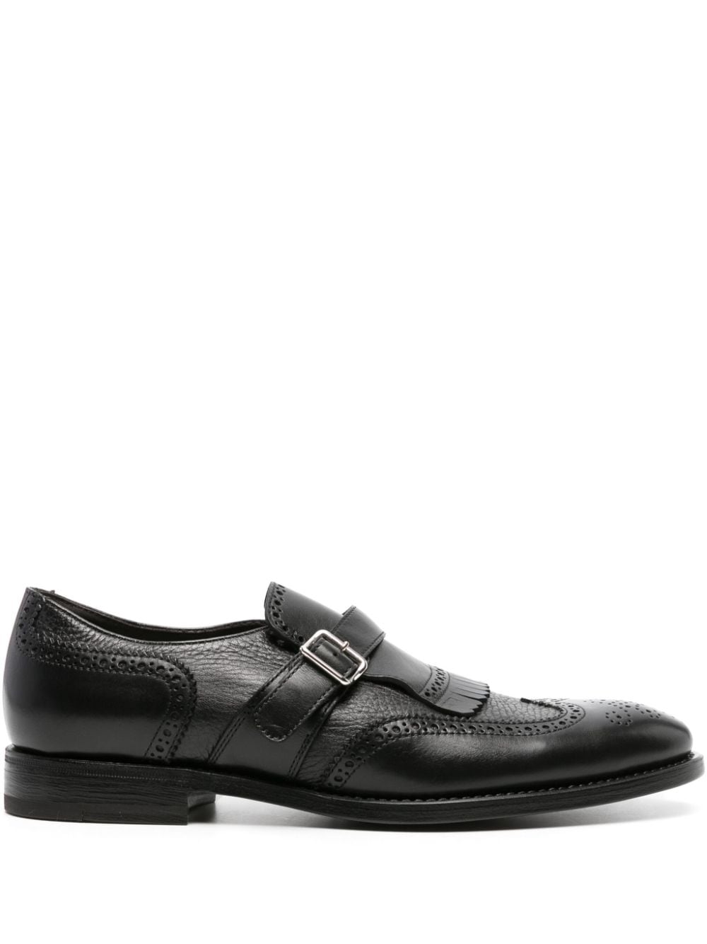 Henderson Baracco almond-toe leather brogues - Black von Henderson Baracco